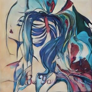 Hand Painted woman